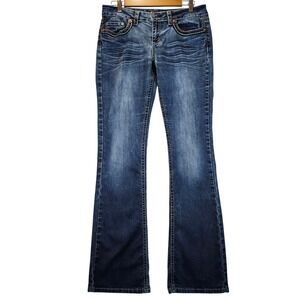 YMI Jeans Women's Bootcut Jeans Blue Denim Stretch Size 9